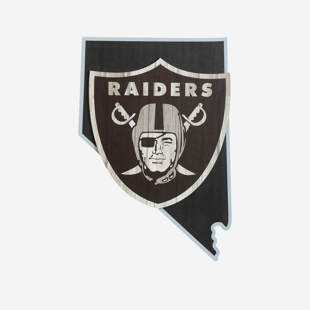 Las Vegas Raiders Wood State Sign FOCO - FOCO.com