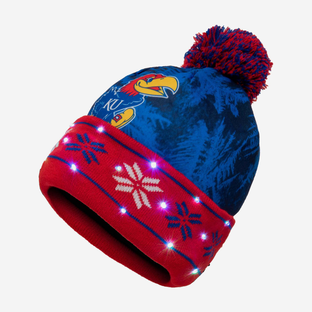 Kansas Jayhawks Big Logo Light Up Beanie FOCO - FOCO.com