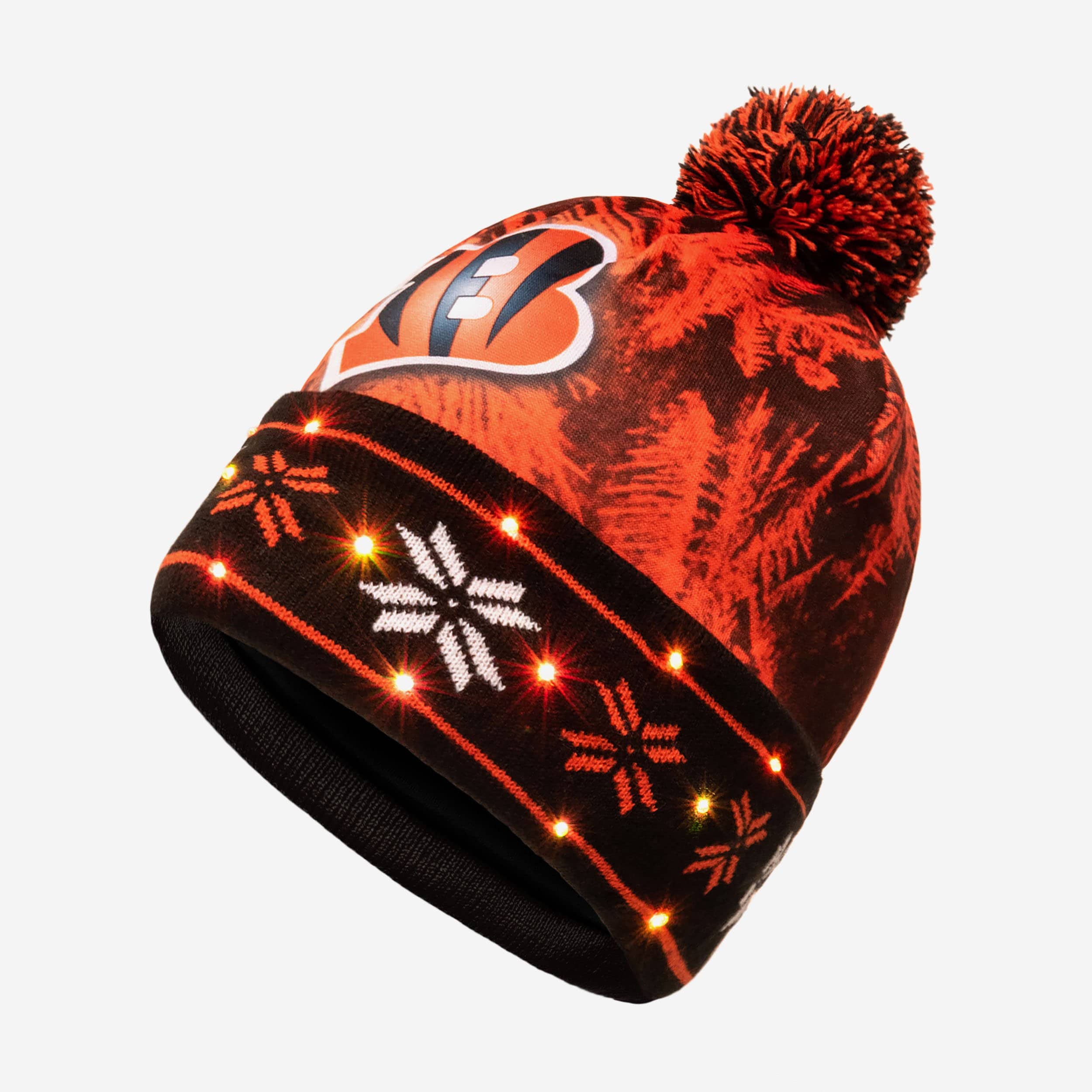 : FOCO Cincinnati Bengals NFL White Stripe Light Up Beanie :  Sports & Outdoors