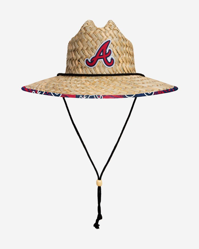 Atlanta Braves Floral Straw Hat FOCO