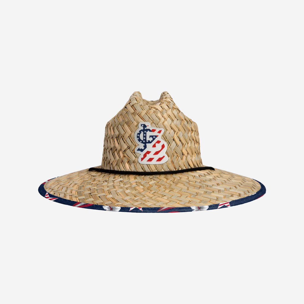 St Louis Cardinals Americana Straw Hat FOCO - FOCO.com