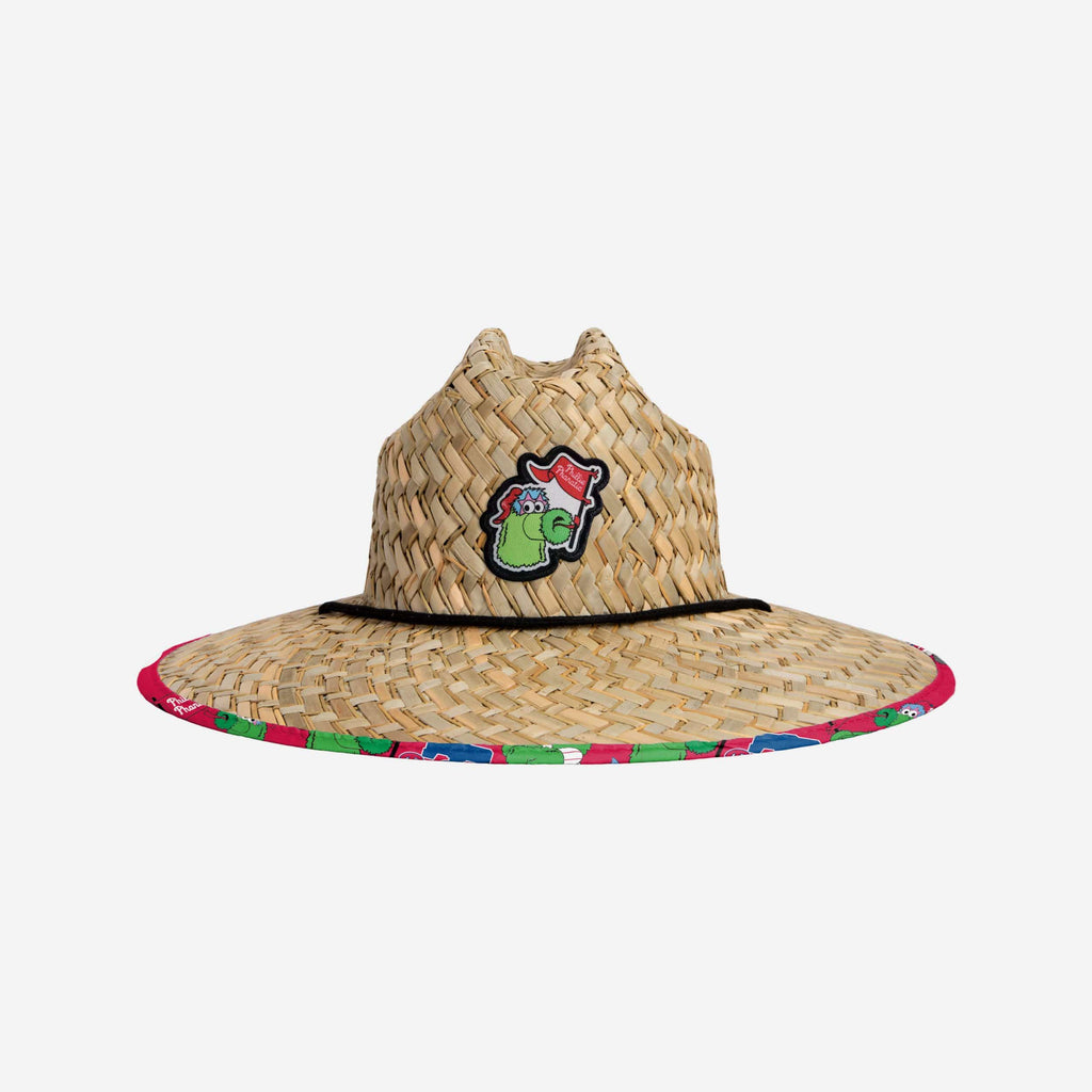 Philadelphia Phillies Phillie Phanatic Mascot Straw Hat FOCO - FOCO.com