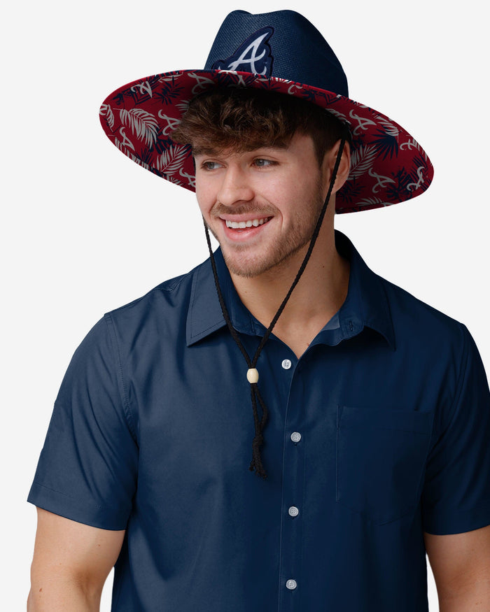 Atlanta Braves MLB Team Color Straw Hat