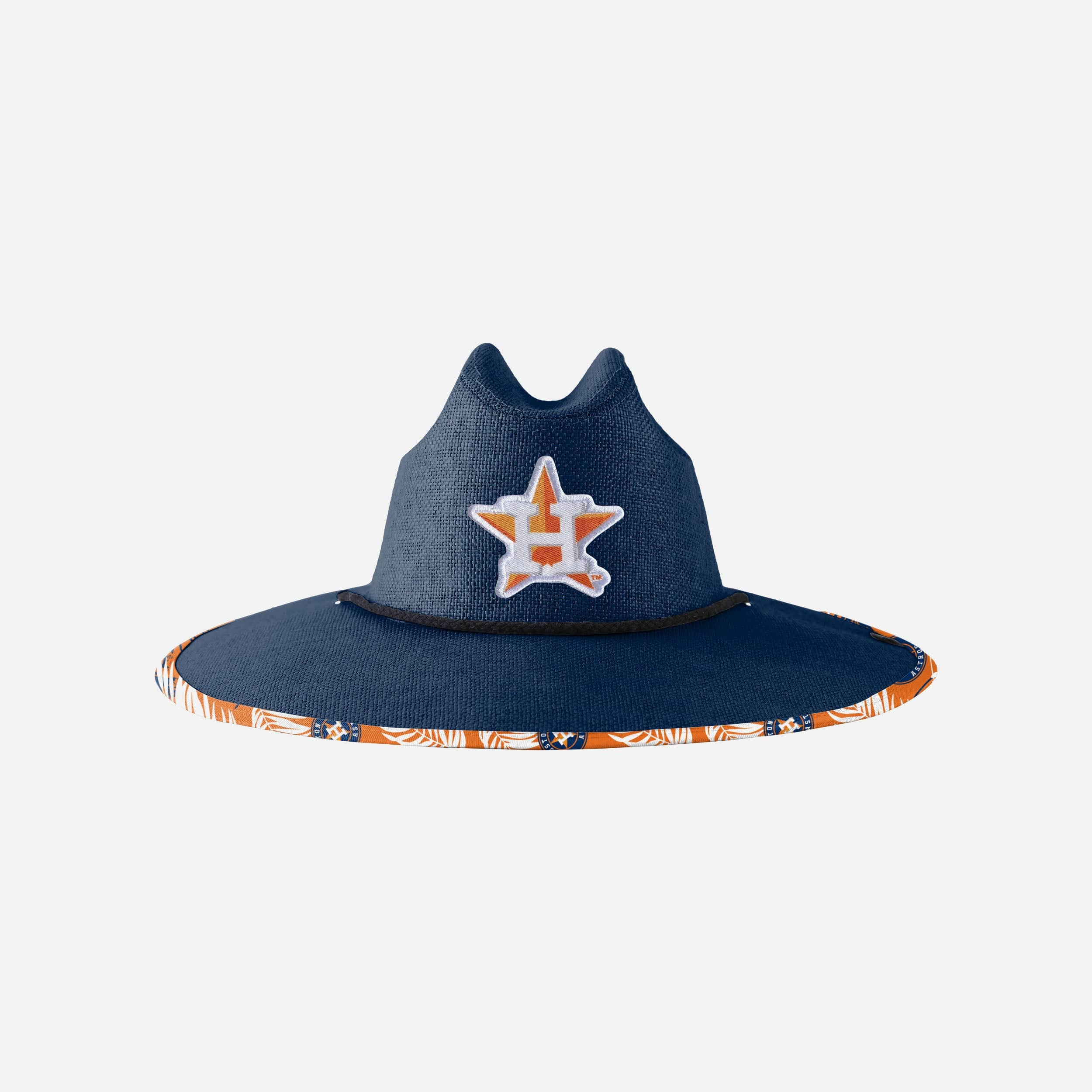 Houston Astros MLB Floral Printed Straw Hat