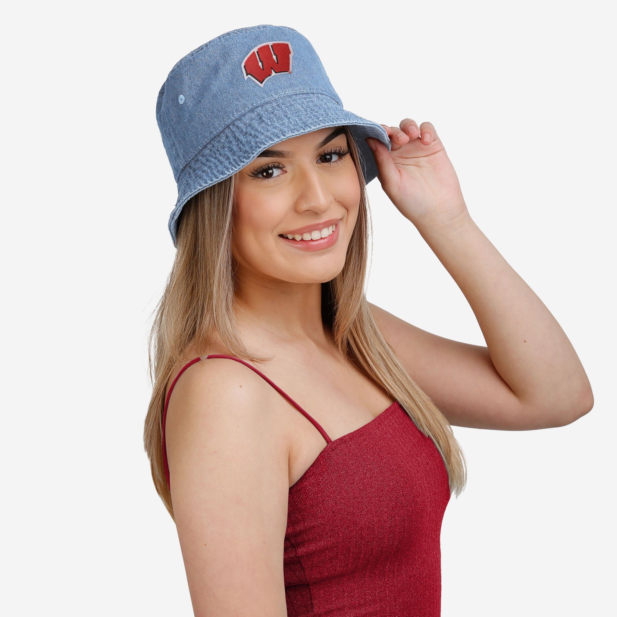 Buffalo Bills Embroidered Denim Bucket Hat