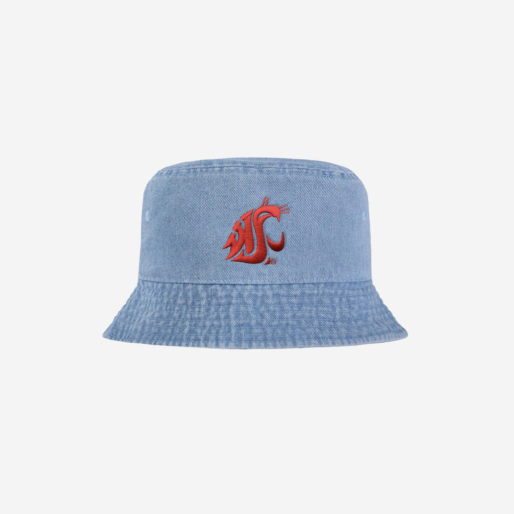 Washington State Cougars Denim Bucket Hat FOCO - FOCO.com