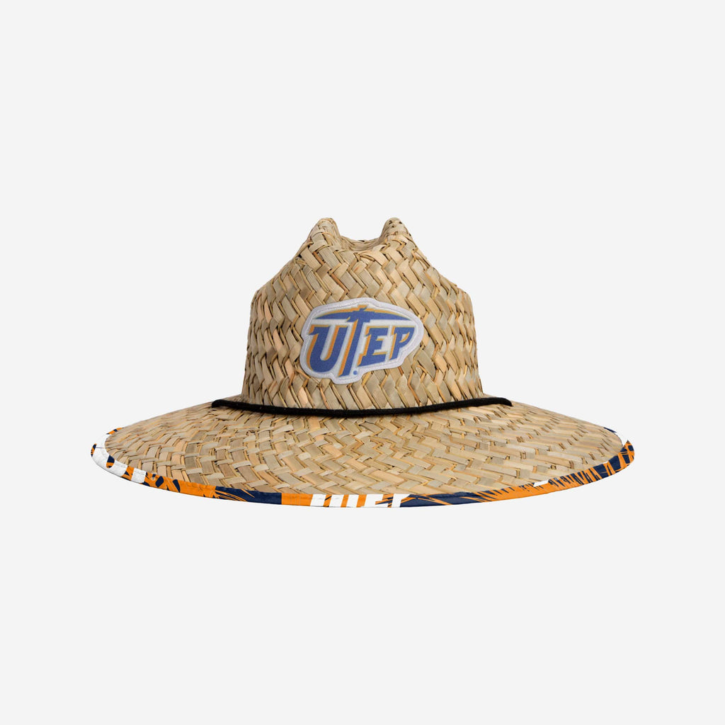 UTEP Miners Floral Straw Hat FOCO - FOCO.com