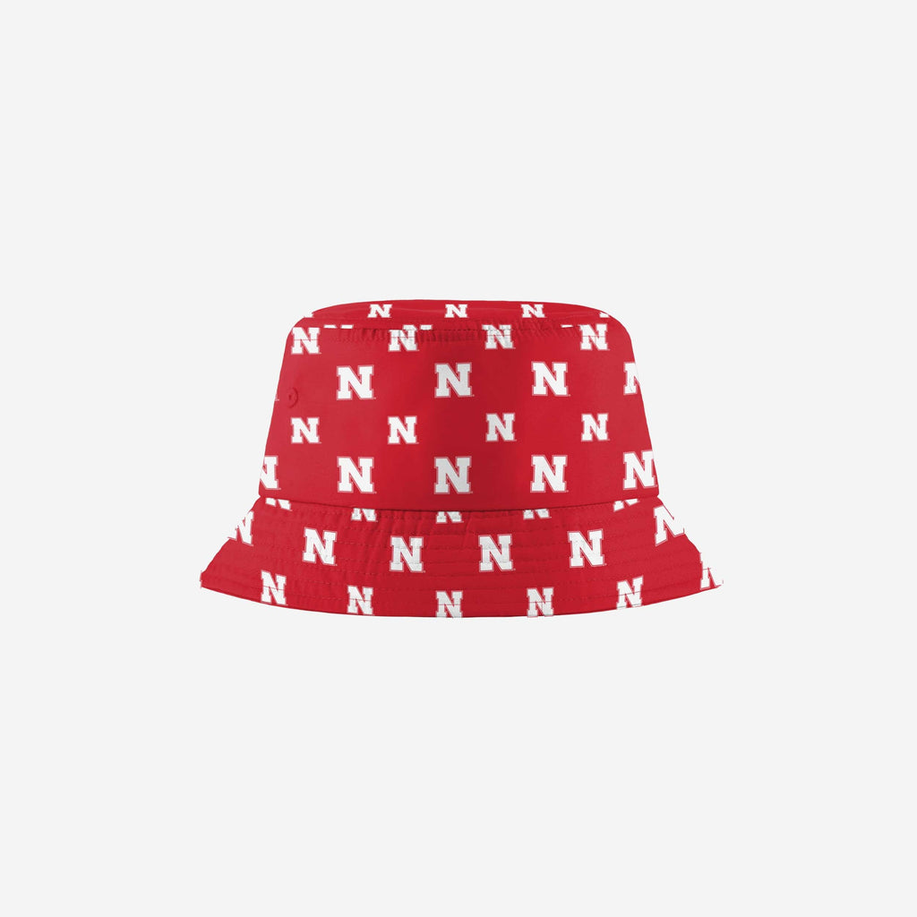 Nebraska Cornhuskers Mini Print Bucket Hat FOCO - FOCO.com