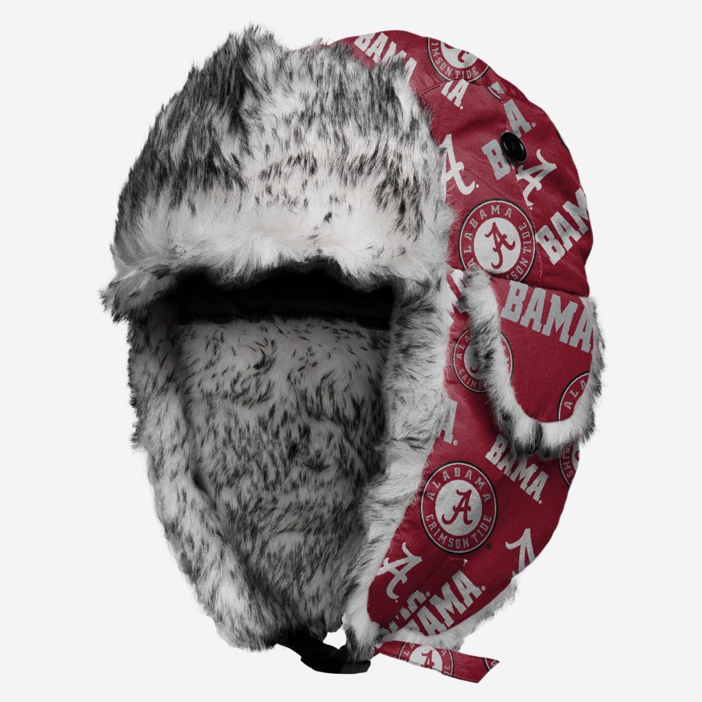 Alabama Crimson Tide NCAA Repeat Print Trapper Hat FOCO - FOCO.com