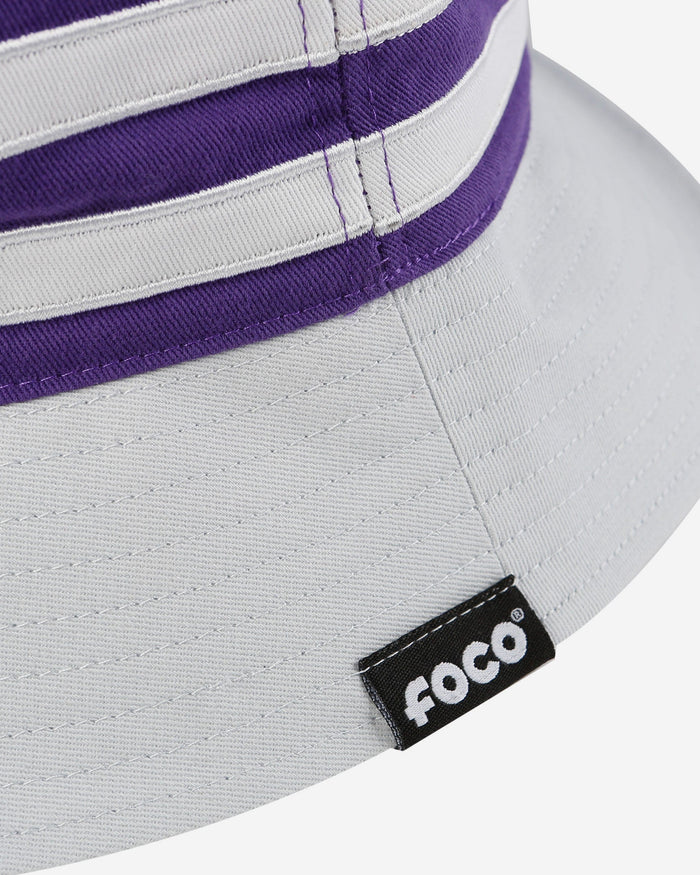 Kansas State Wildcats Team Stripe Bucket Hat FOCO - FOCO.com