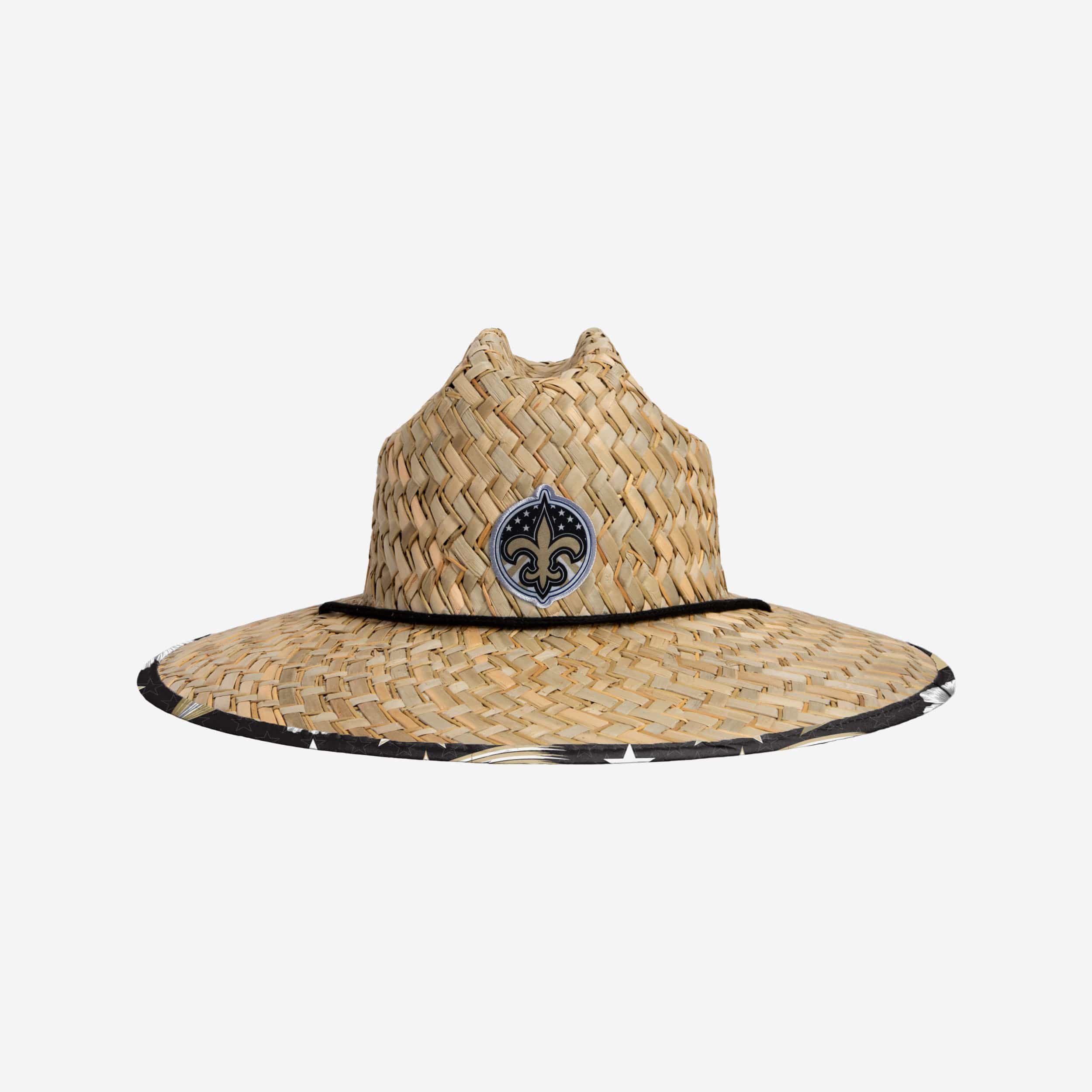 New Orleans Saints Floral Straw Hat FOCO