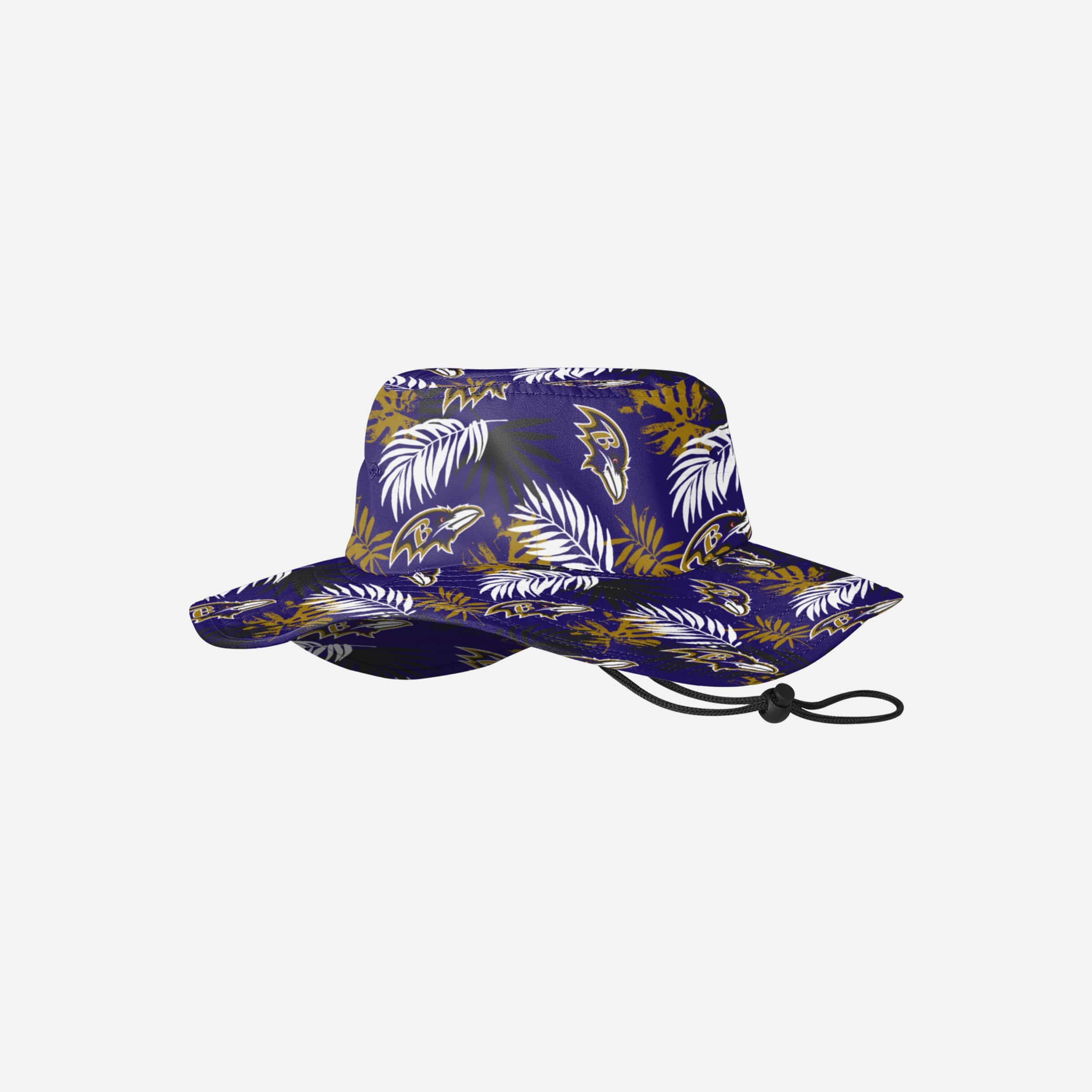 : FOCO Baltimore Ravens NFL Camo Boonie Hat : Sports