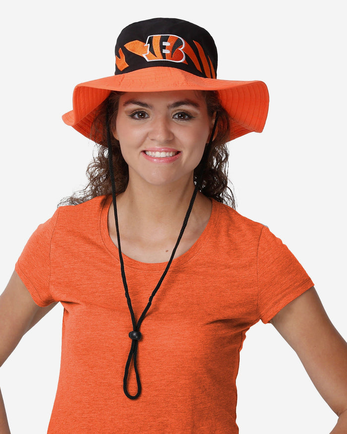 Cincinnati Bengals Team Stripe Boonie Hat FOCO - FOCO.com