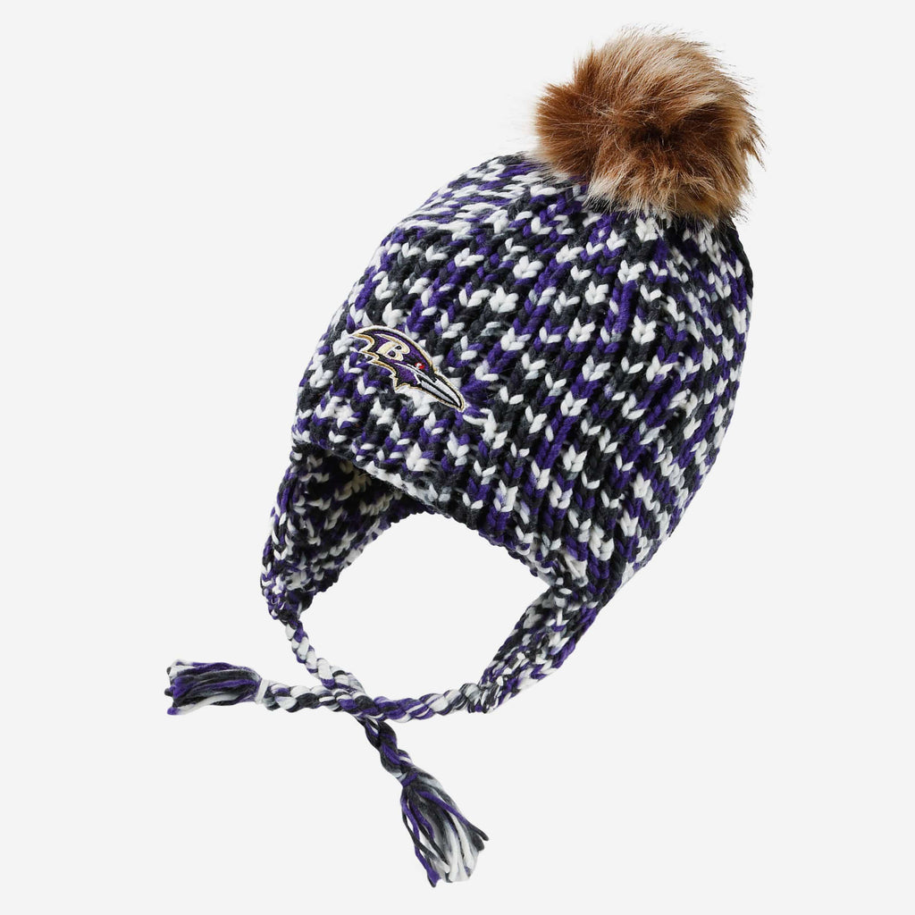 Baltimore Ravens Colorblend Knit Pom Beanie FOCO - FOCO.com