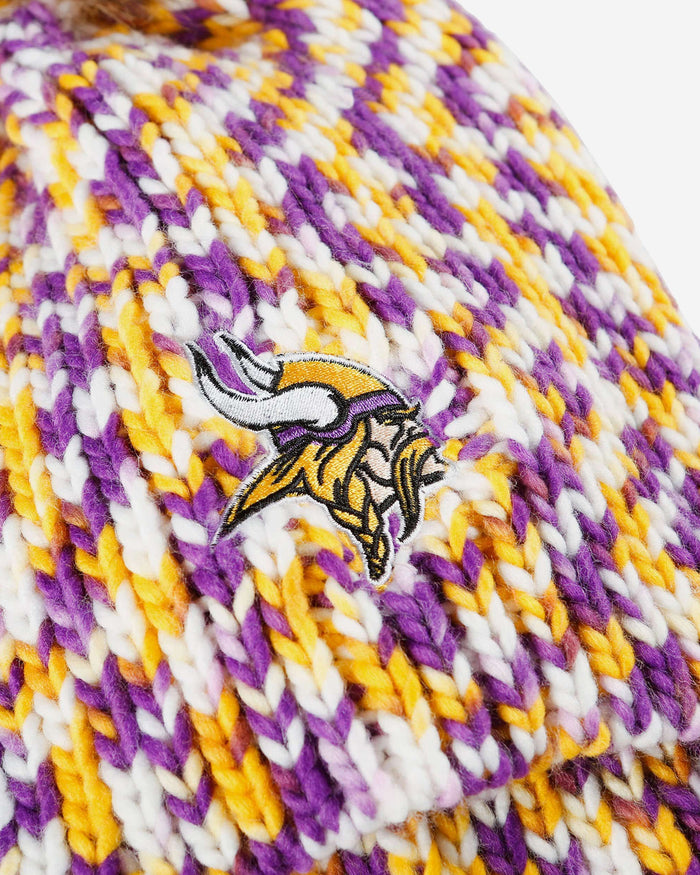 Minnesota Vikings Colorblend Knit Pom Beanie FOCO - FOCO.com