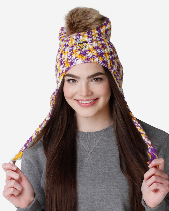 Minnesota Vikings Colorblend Knit Pom Beanie FOCO - FOCO.com