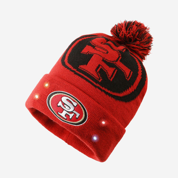 KTZ Black San Francisco 49ers 2022 Sideline Ink Dye Tonal Cuffed Knit Hat  in Gray for Men