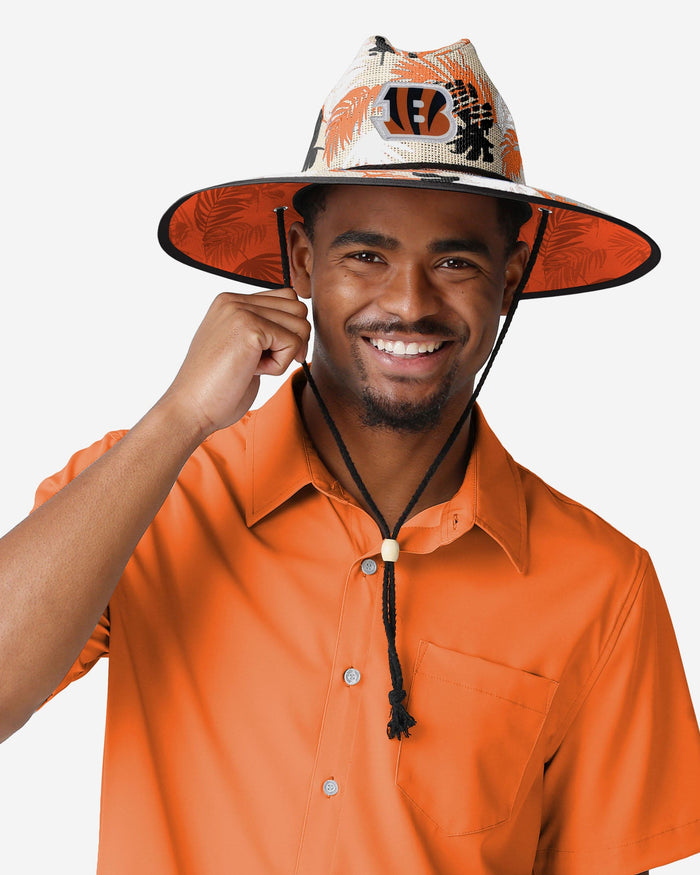 Cincinnati Bengals Floral Printed Straw Hat FOCO