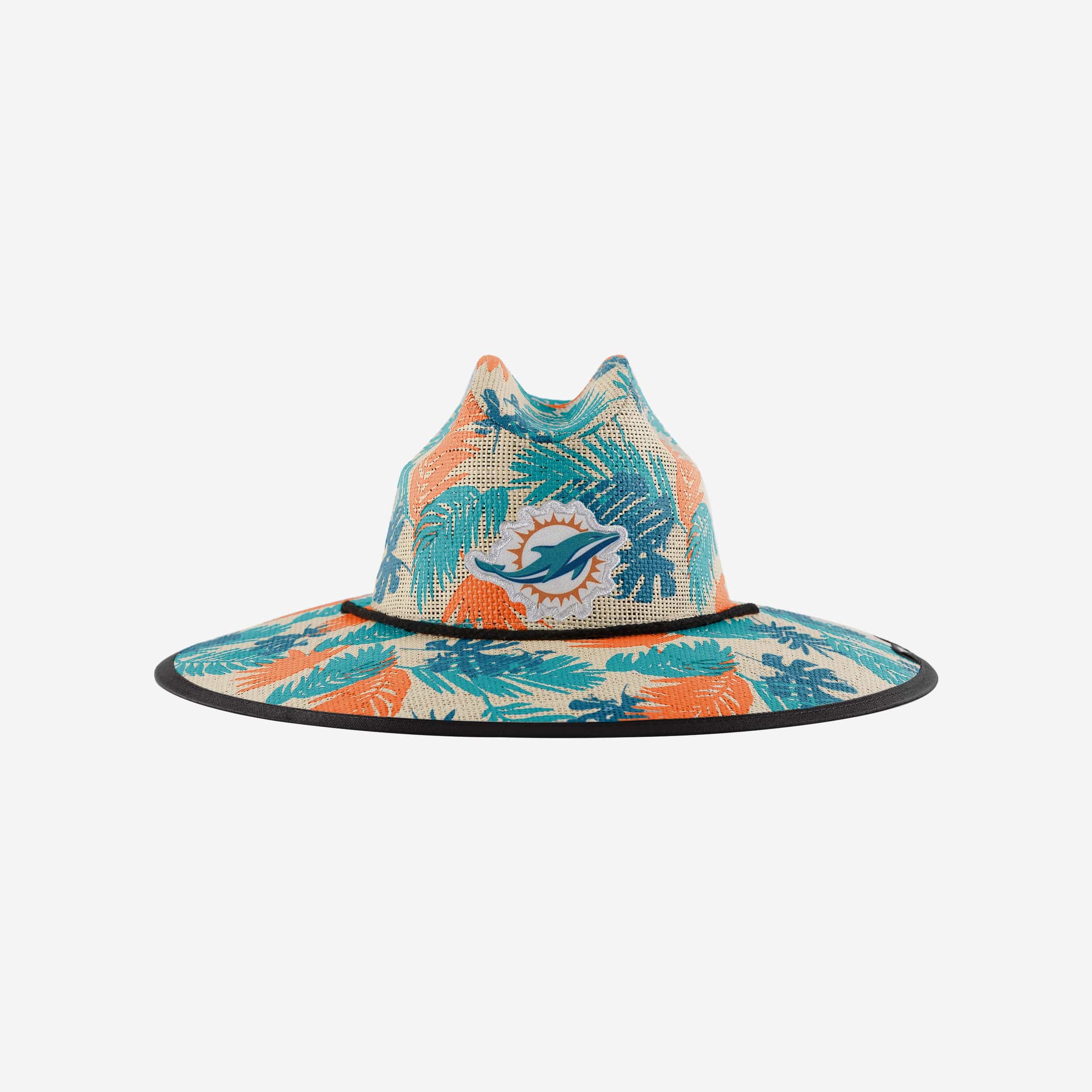 Miami Dolphins Floral Printed Straw Hat FOCO