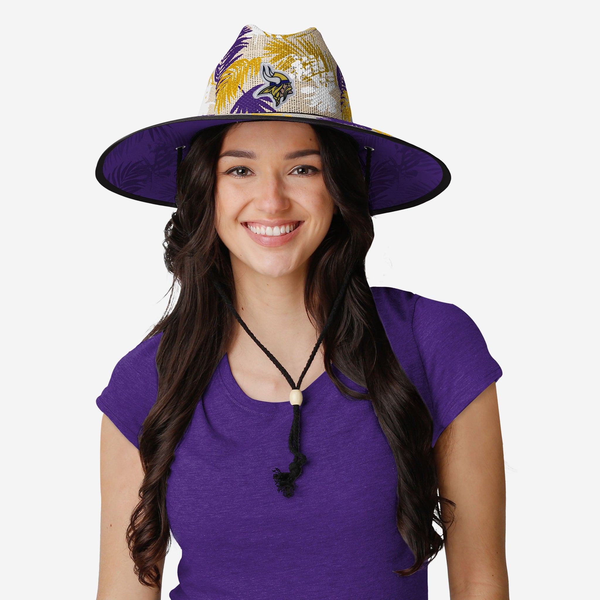 Minnesota Vikings NFL Floral Straw Hat