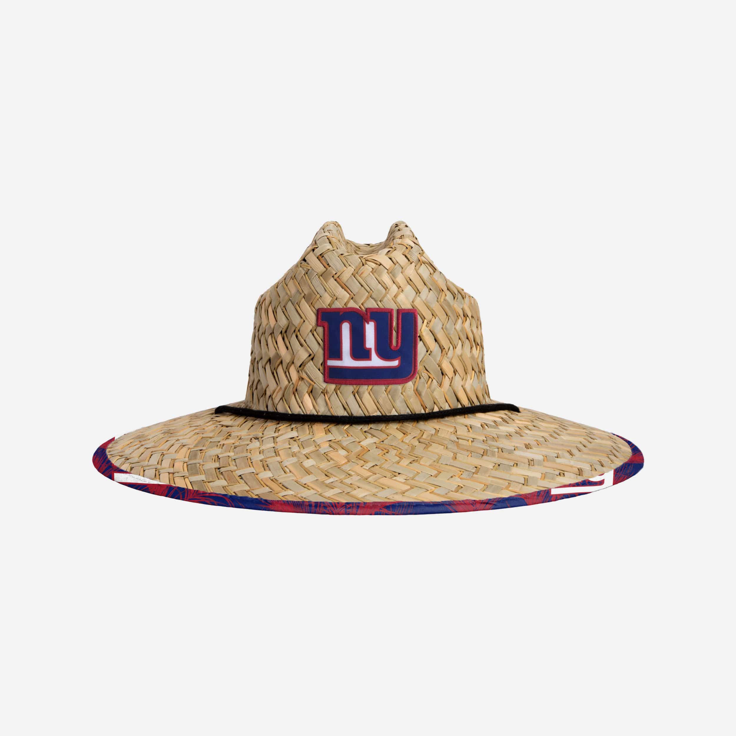 New York Giants Womens Wordmark Beach Straw Hat FOCO