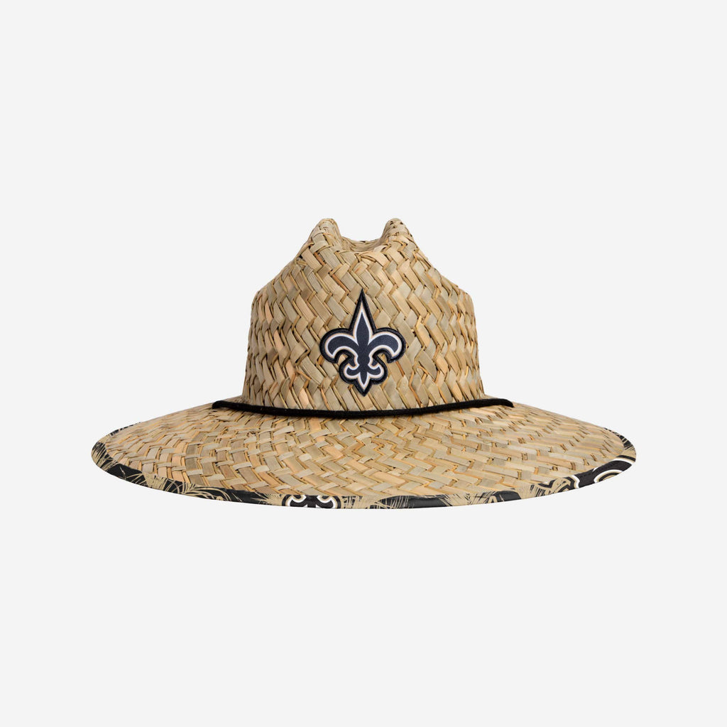 New Orleans Saints Floral Straw Hat FOCO