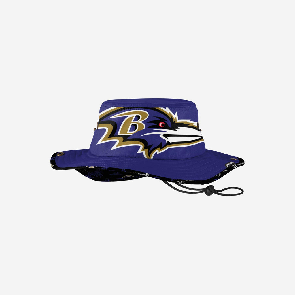 Baltimore Ravens Cropped Big Logo Hybrid Boonie Hat FOCO - FOCO.com