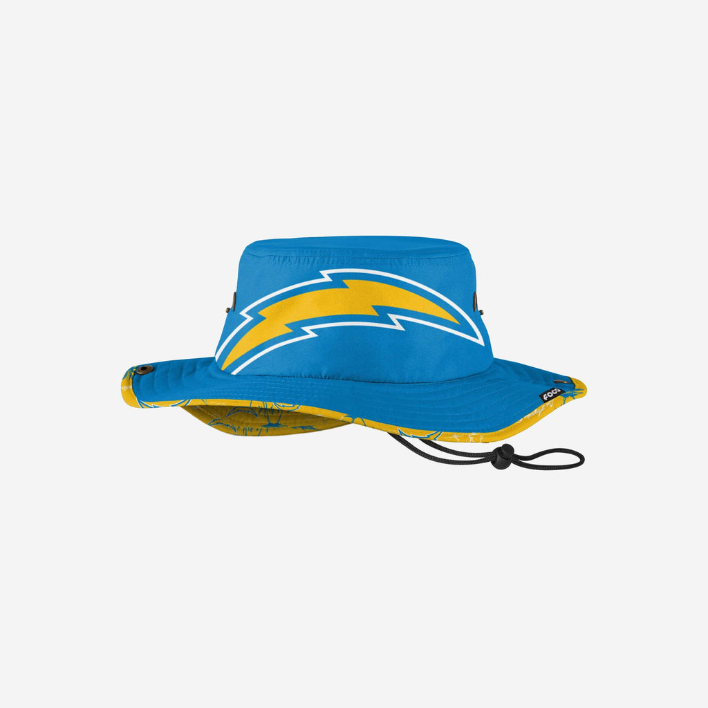 Los Angeles Chargers Cropped Big Logo Hybrid Boonie Hat FOCO - FOCO.com