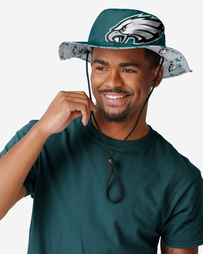 Philadelphia Eagles Cropped Big Logo Hybrid Boonie Hat FOCO - FOCO.com