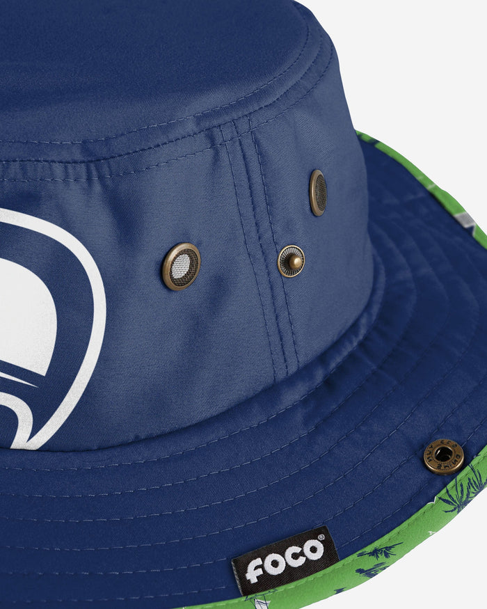 Seattle Seahawks Cropped Big Logo Hybrid Boonie Hat FOCO - FOCO.com