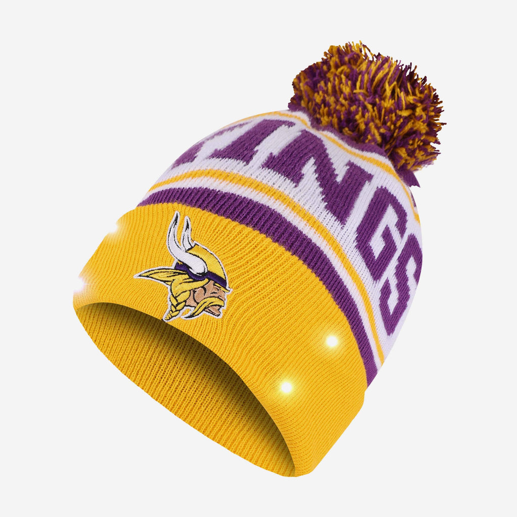 Minnesota Vikings Snow Stealer Light Up Beanie FOCO - FOCO.com