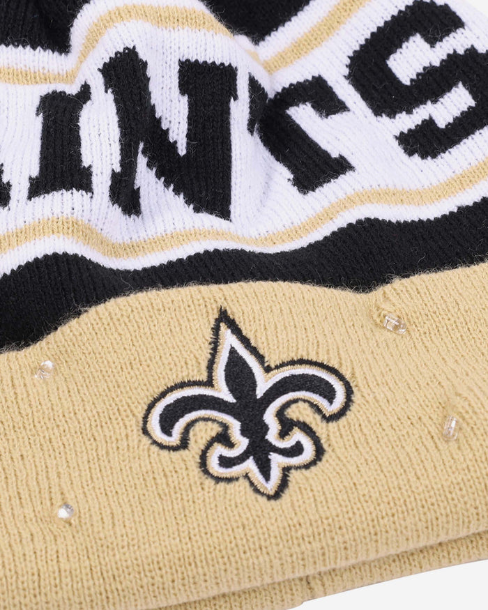 New Orleans Saints Snow Stealer Light Up Beanie FOCO - FOCO.com