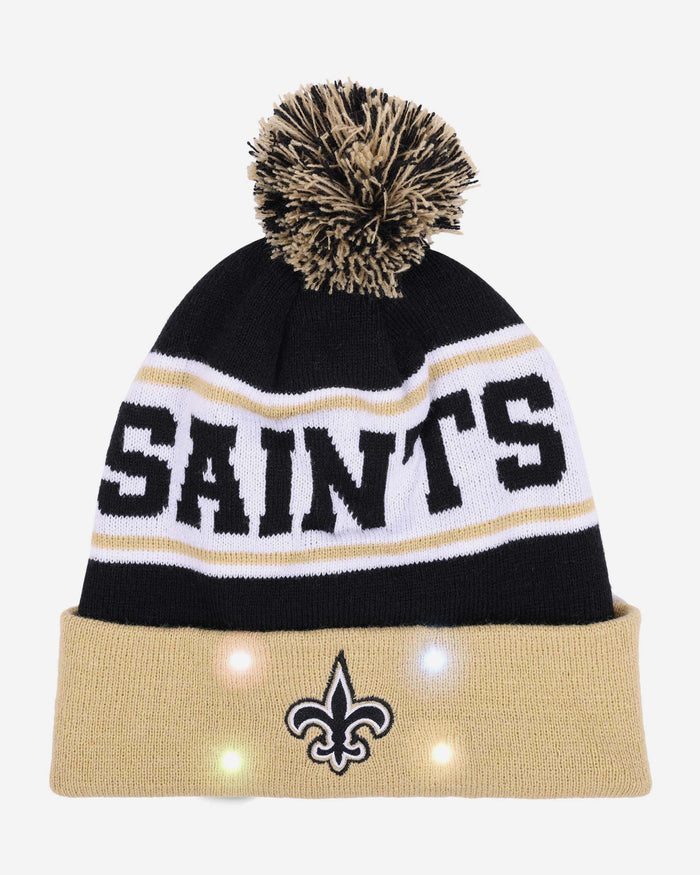 New Orleans Saints Snow Stealer Light Up Beanie FOCO - FOCO.com