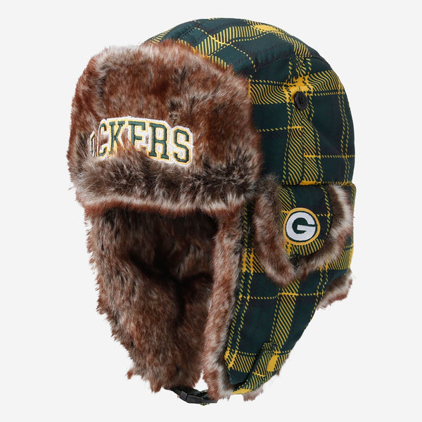 Image result for green plaid trapper hat