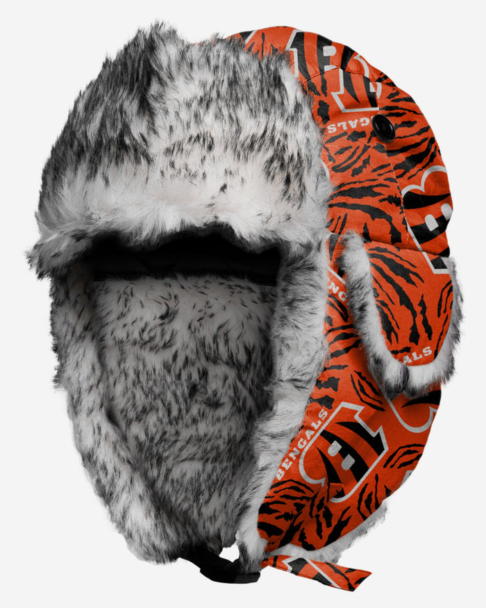 Cincinnati Bengals Repeat Print Trapper Hat FOCO - FOCO.com