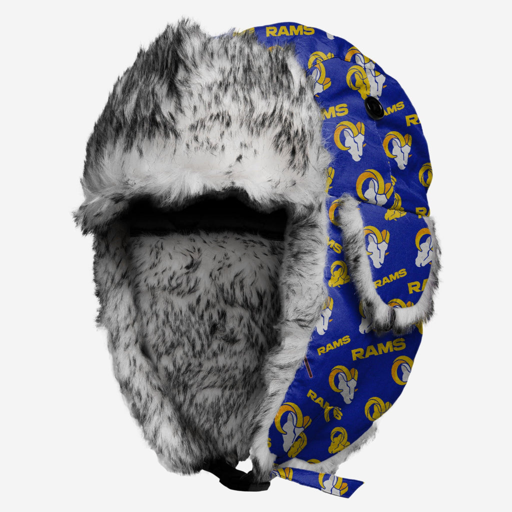 Los Angeles Rams NFL Repeat Print Trapper Hat FOCO - FOCO.com