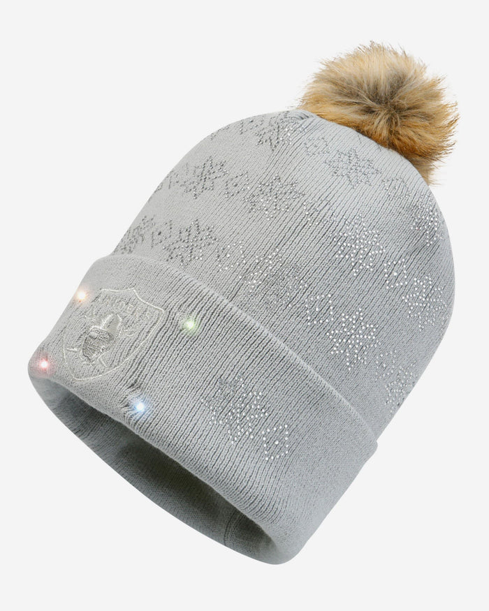 Las Vegas Raiders Rhinestone Light Up Beanie FOCO - FOCO.com