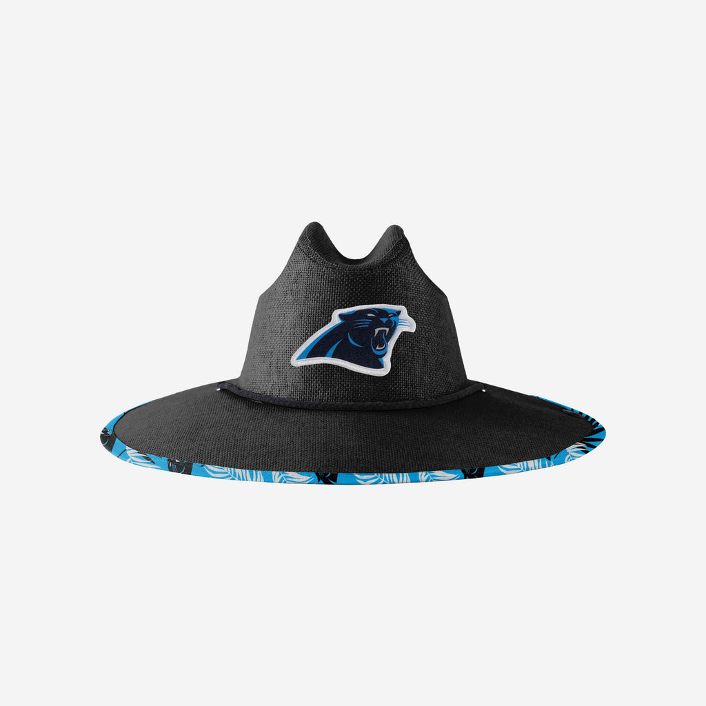 Carolina Panthers Team Color Straw Hat FOCO - FOCO.com