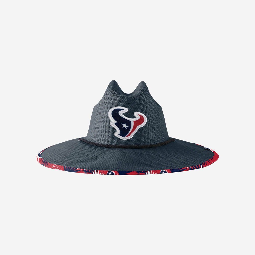 Houston Texans Team Color Straw Hat FOCO - FOCO.com