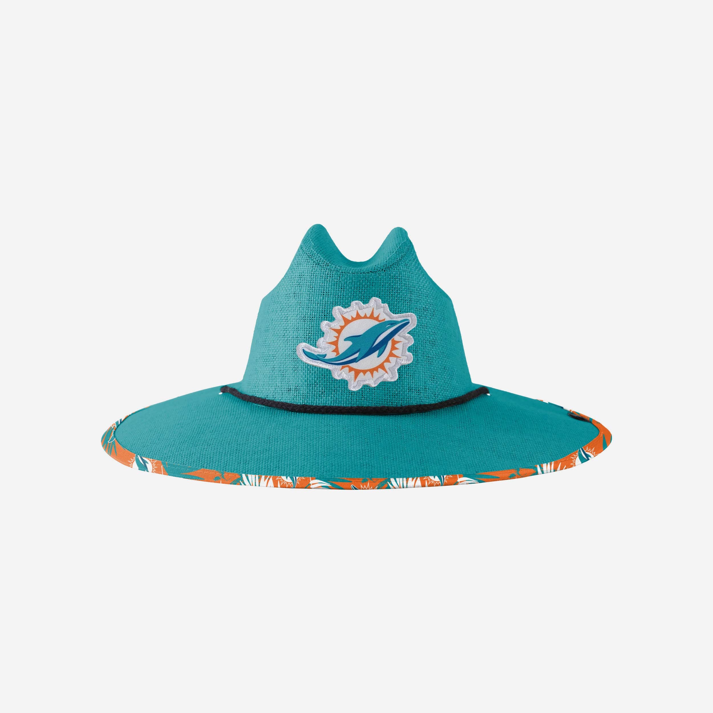 FOCO Miami Dolphins Team Logo Colorblock Santa Hat