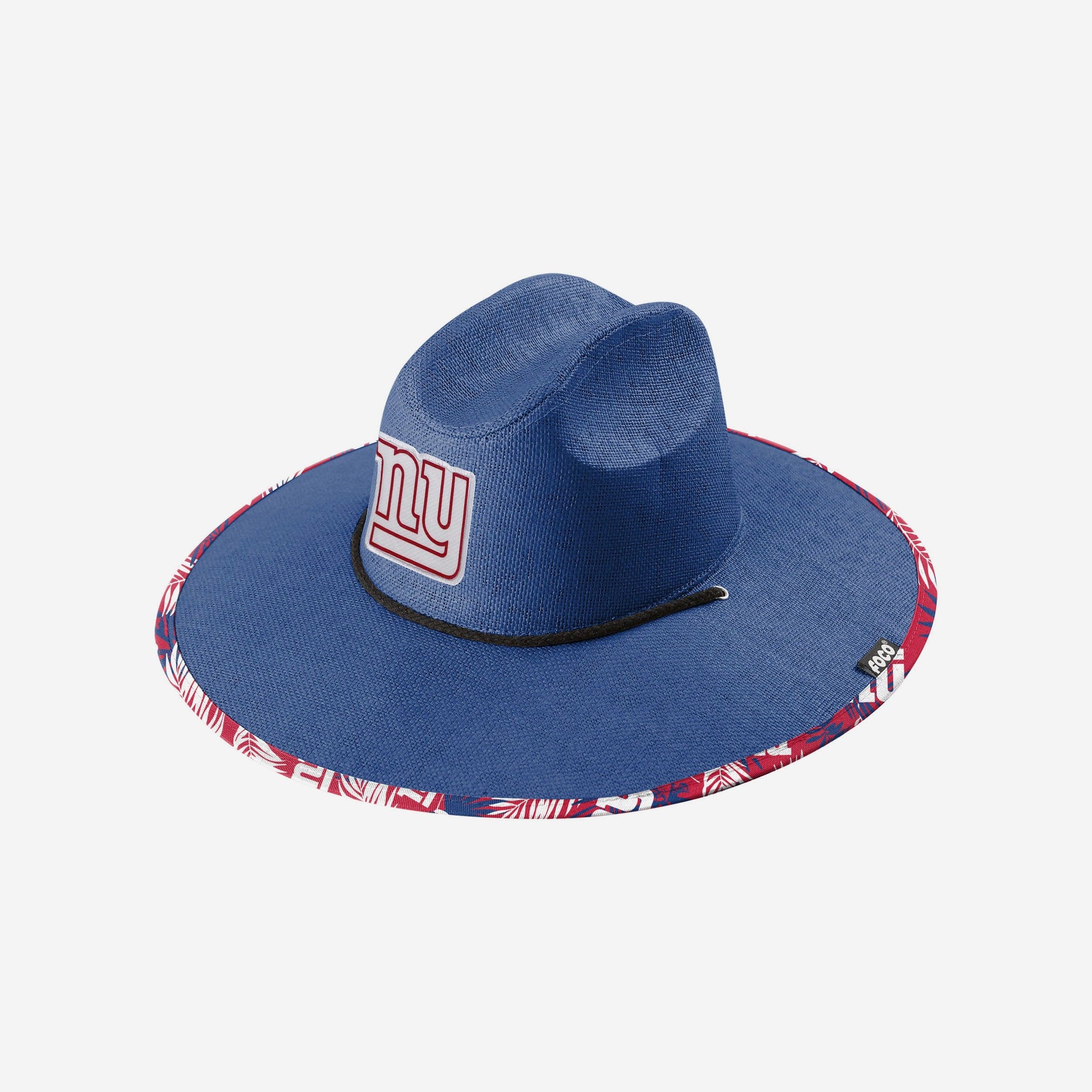 FOCO New York Giants NFL Team Color Straw Hat, Straw