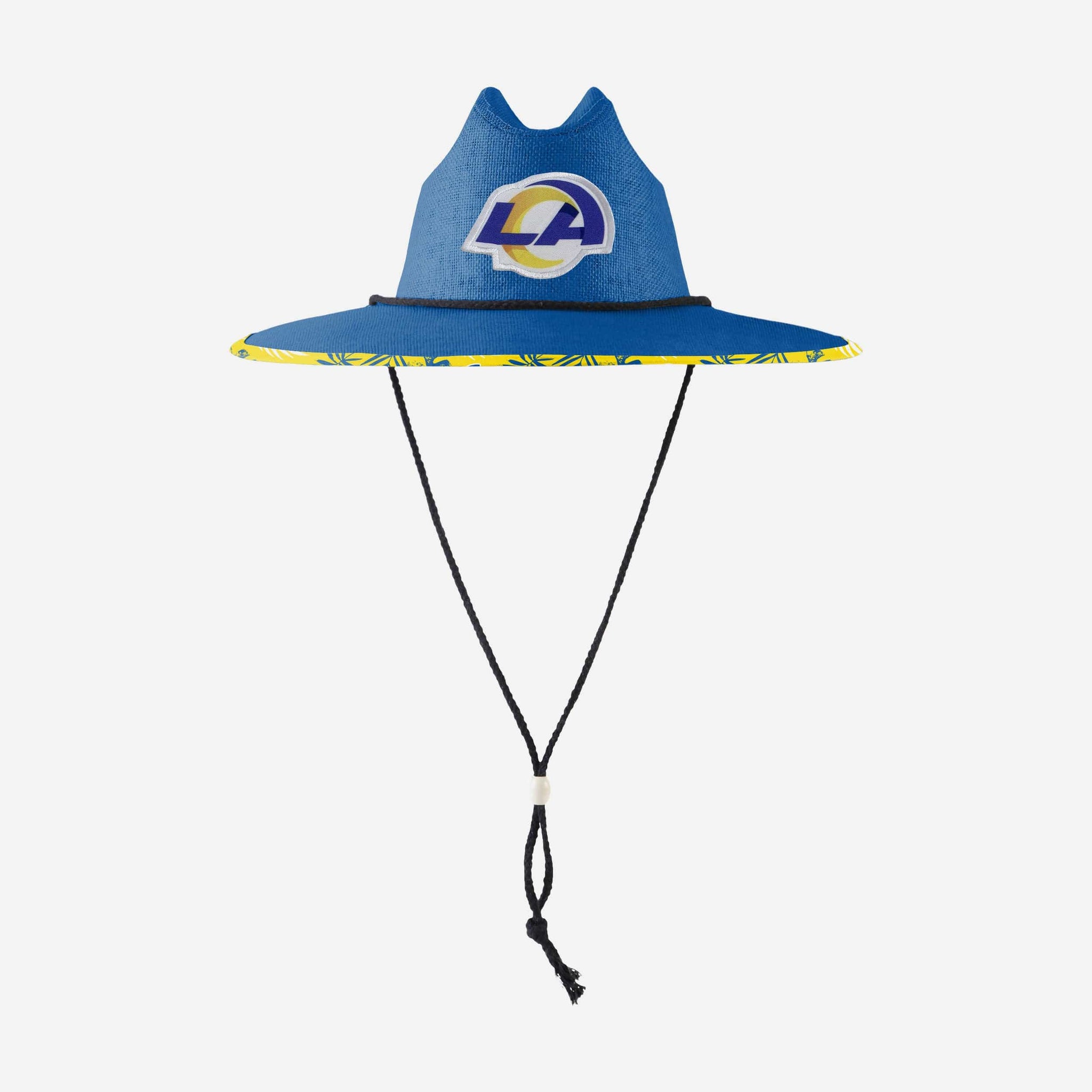 Los Angeles Rams yellow and blue NFL straw hat