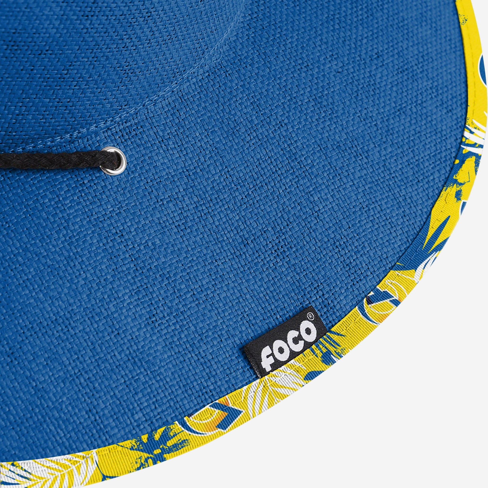 Los Angeles Rams yellow and blue NFL straw hat