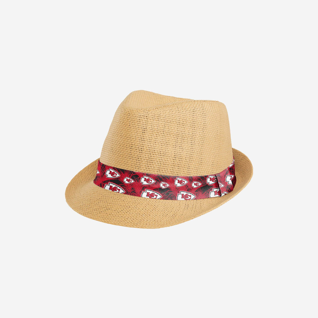 Kansas City Chiefs Trilby Straw Hat FOCO - FOCO.com