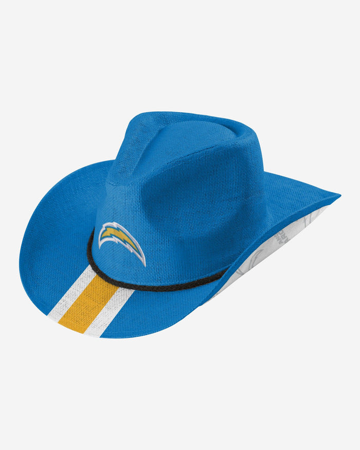 Los Angeles Chargers Team Stripe Cowboy Hat FOCO - FOCO.com