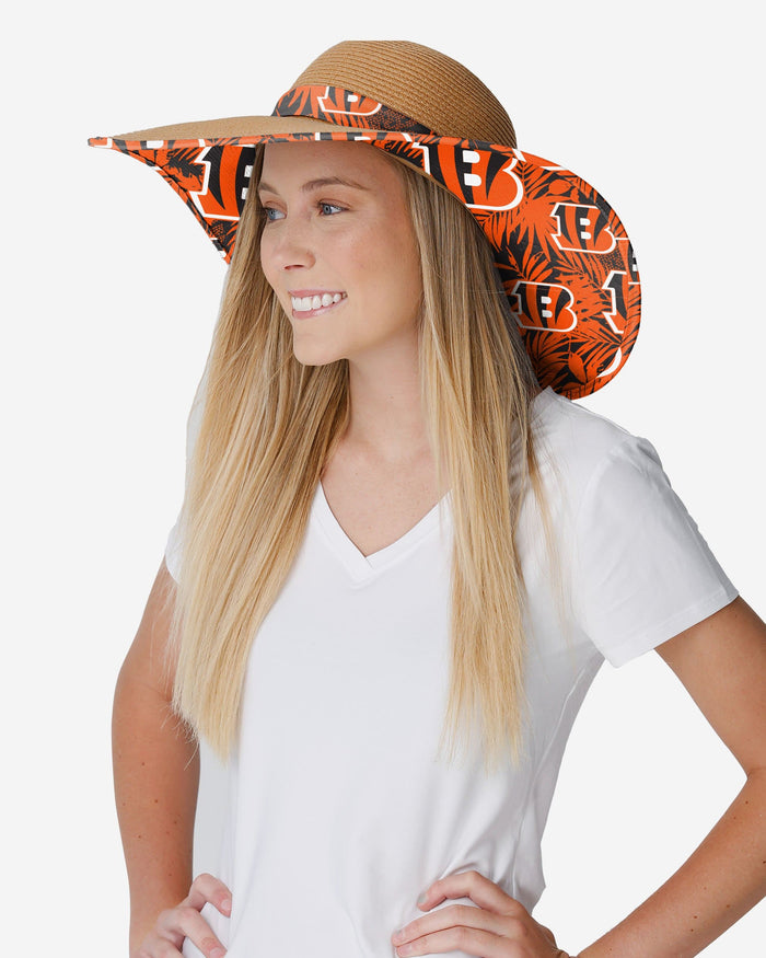 Cincinnati Bengals Womens Floral Straw Hat FOCO - FOCO.com