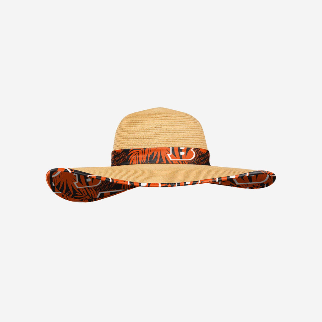 Cincinnati Bengals Womens Floral Straw Hat FOCO - FOCO.com