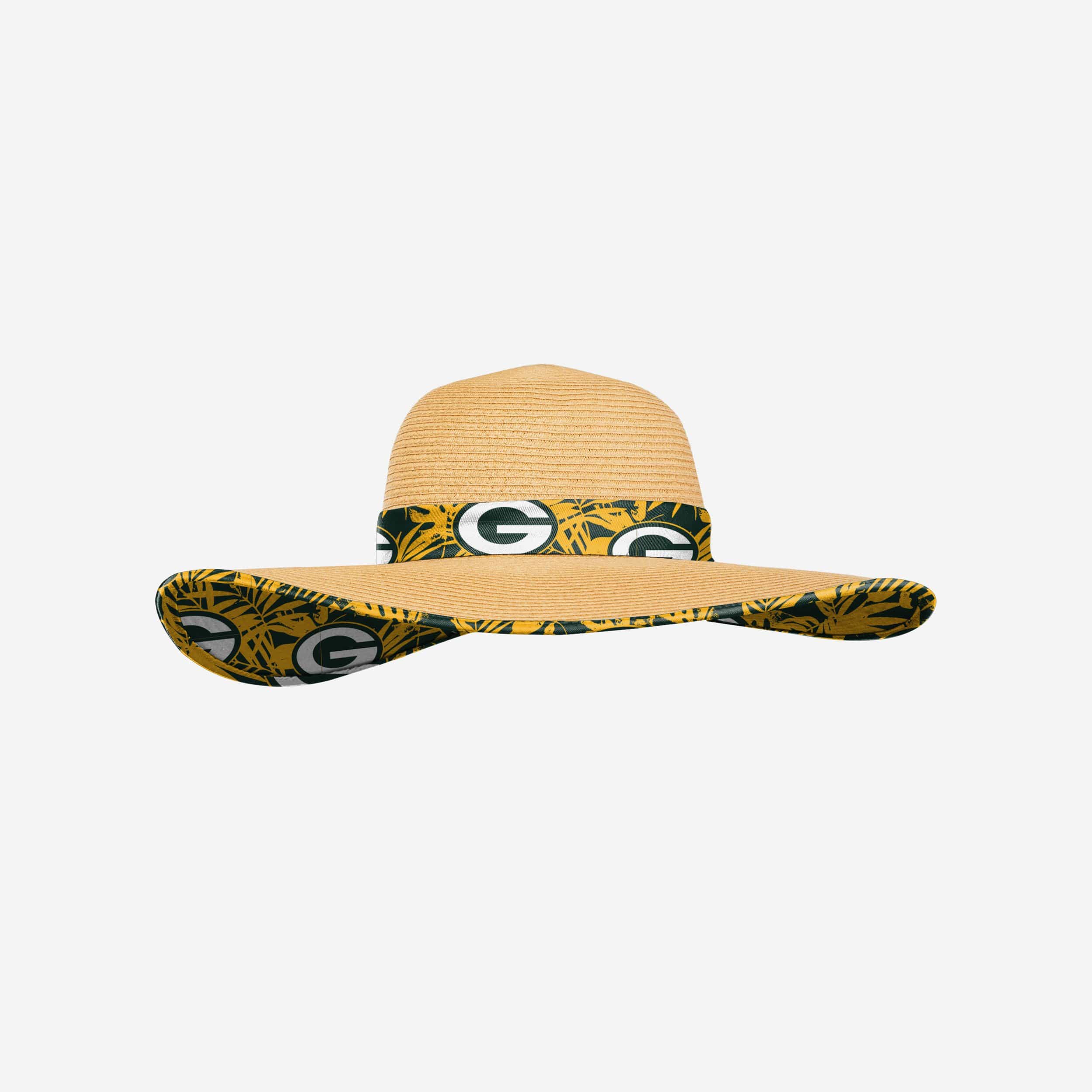 Calgary Flames NHL Floral Straw Hat