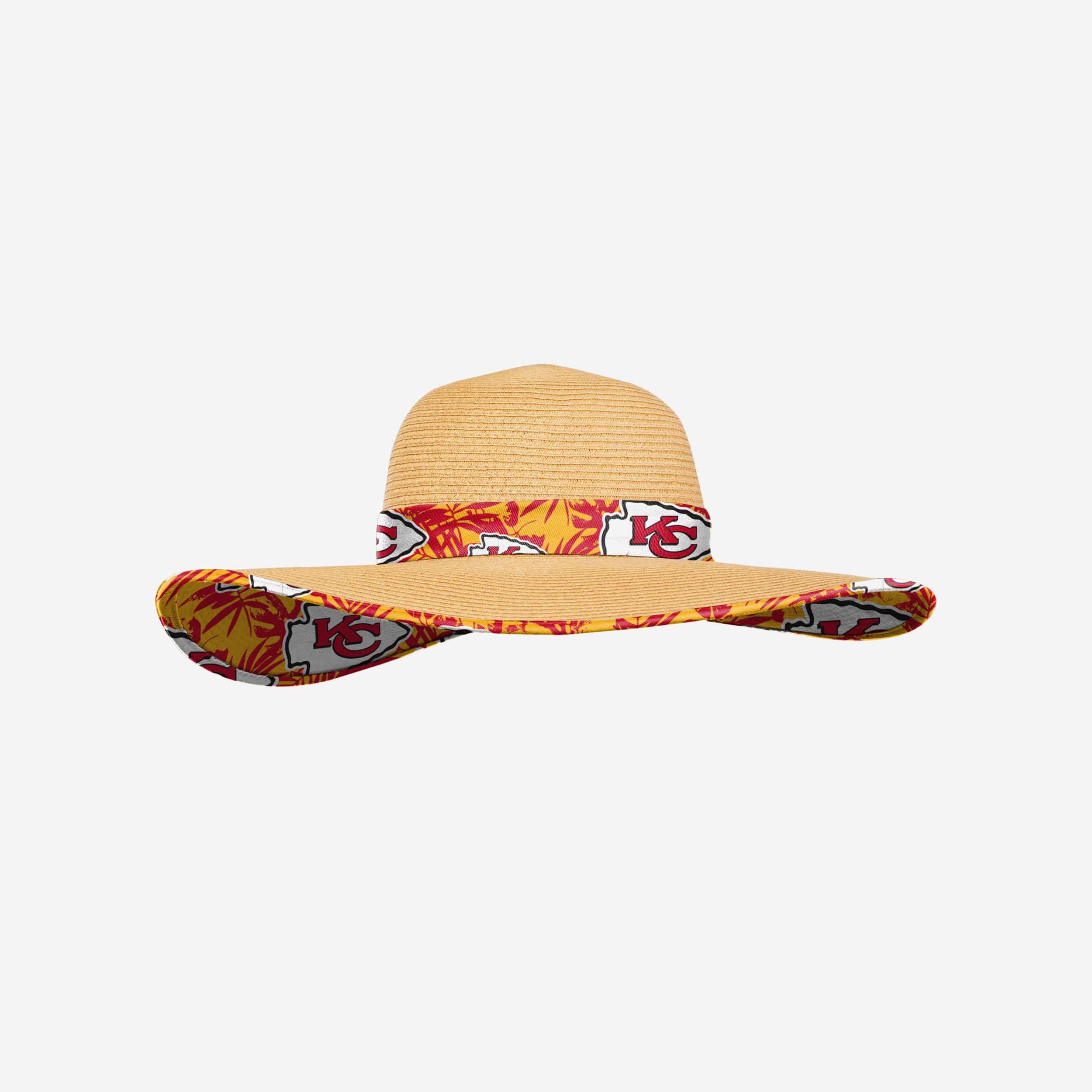 Kansas City Chiefs Band Straw Hat