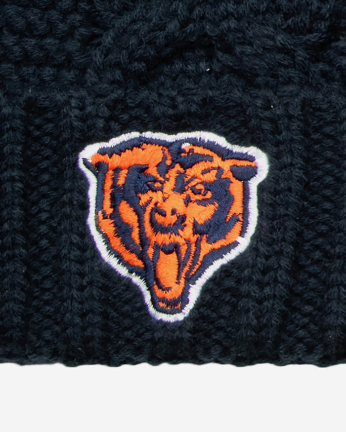 Chicago Bears Womens Faux Fur Pom Beanie FOCO - FOCO.com